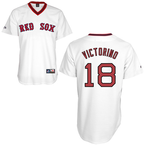 Shane Victorino #18 mlb Jersey-Boston Red Sox Women's Authentic Home Alumni Association Baseball Jersey